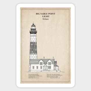 Big Sable Point Light Lighthouse - Michigan - SBD Sticker